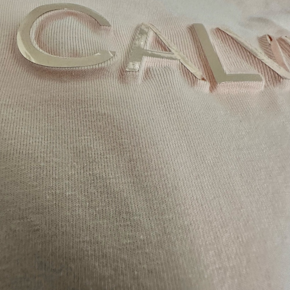 Calvin Klein Women's Pink T-Shirt - Picture 6 of 7
